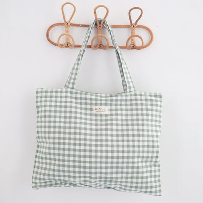Bags Garden tote bag Tote bag shopper de algodon Vichy Mint Bags Garden Bags Garden