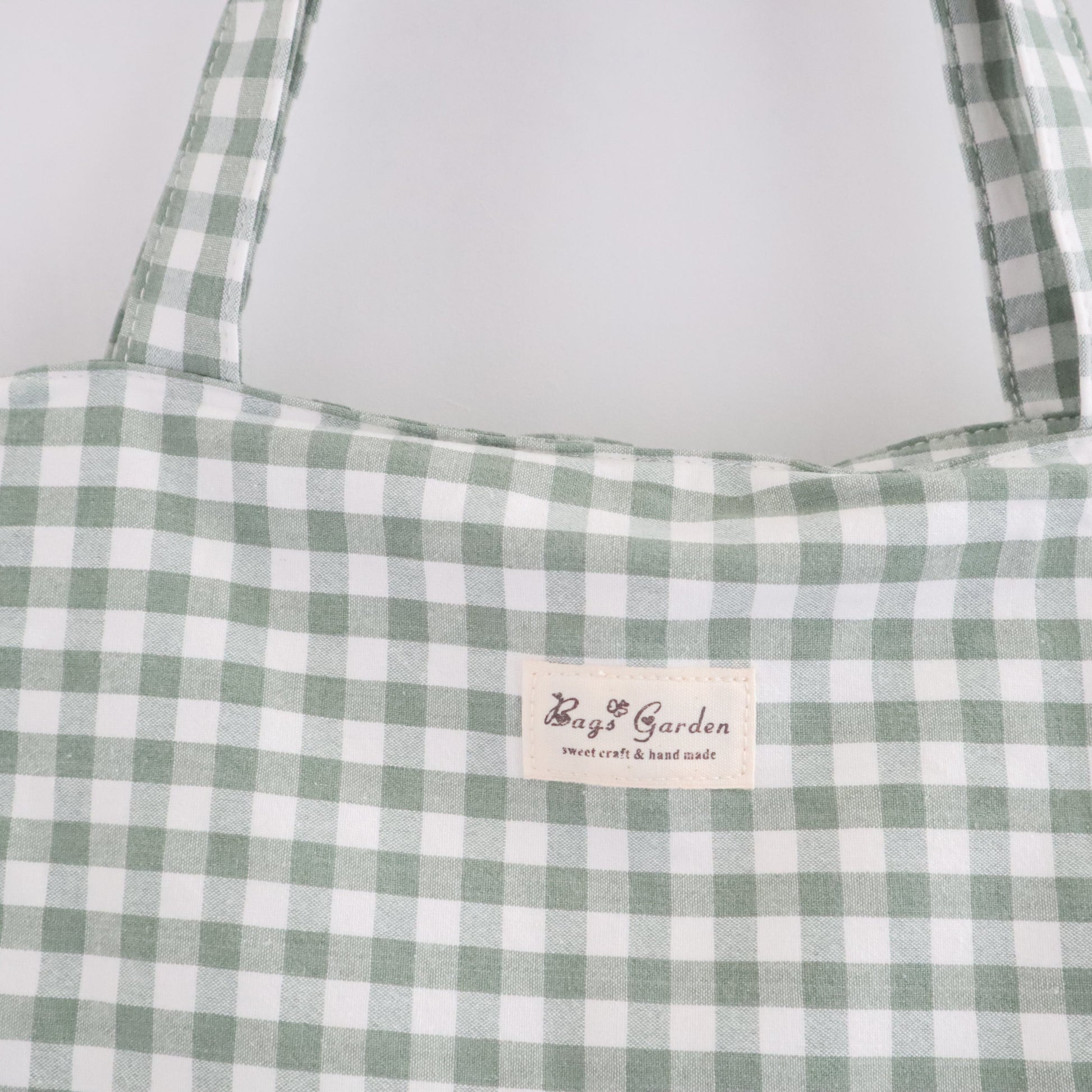 Bags Garden tote bag Tote bag shopper de algodon Vichy Mint Bags Garden Bags Garden