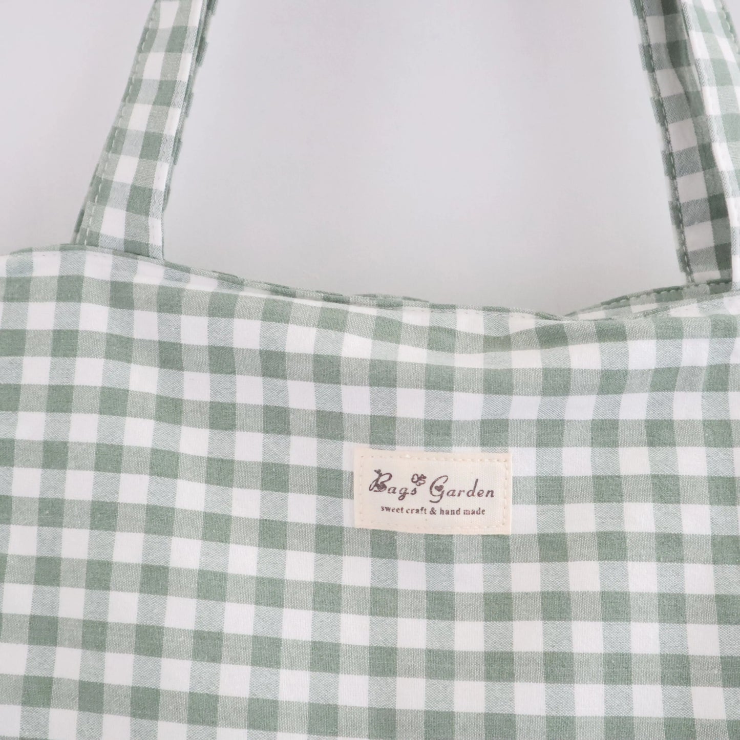 Bags Garden tote bag Tote bag shopper de algodon Vichy Mint Bags Garden Bags Garden