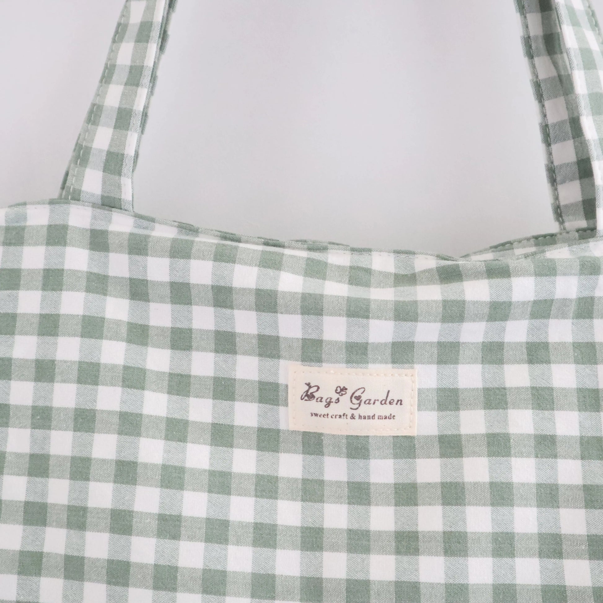 Bags Garden tote bag Tote bag shopper de algodon Vichy Mint Bags Garden Bags Garden