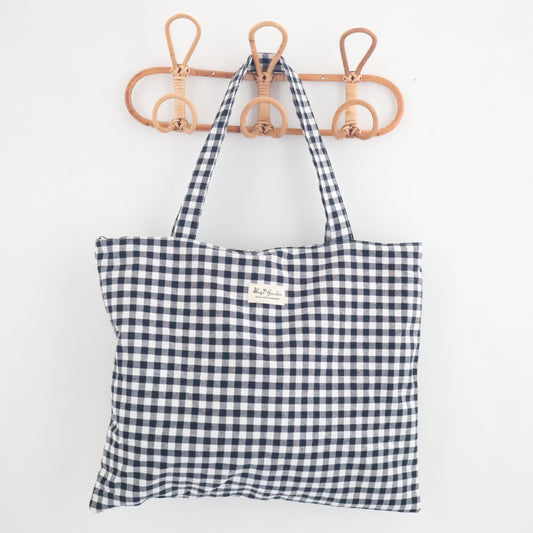 Bags Garden tote bag Tote bag shopper de algodon Vichy Negro Bags Garden Bags Garden