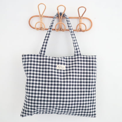 Bags Garden tote bag Tote bag shopper de algodon Vichy Negro Bags Garden Bags Garden