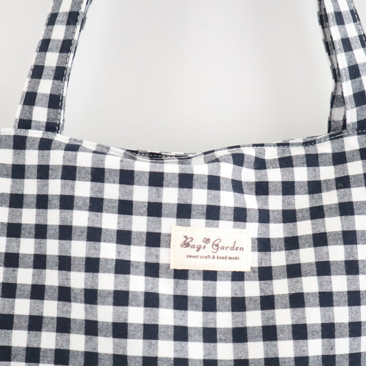 Bags Garden tote bag Tote bag shopper de algodon Vichy Negro Bags Garden Bags Garden