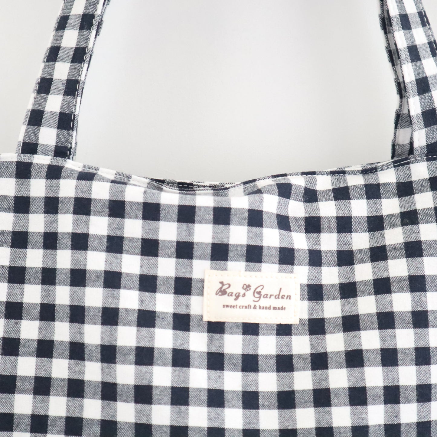 Bags Garden tote bag Tote bag shopper de algodon Vichy Negro Bags Garden Bags Garden