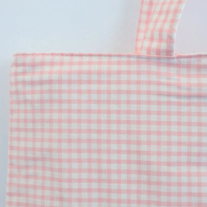 Tote bag shopper de algodon Vichy Salmón Bags Garden