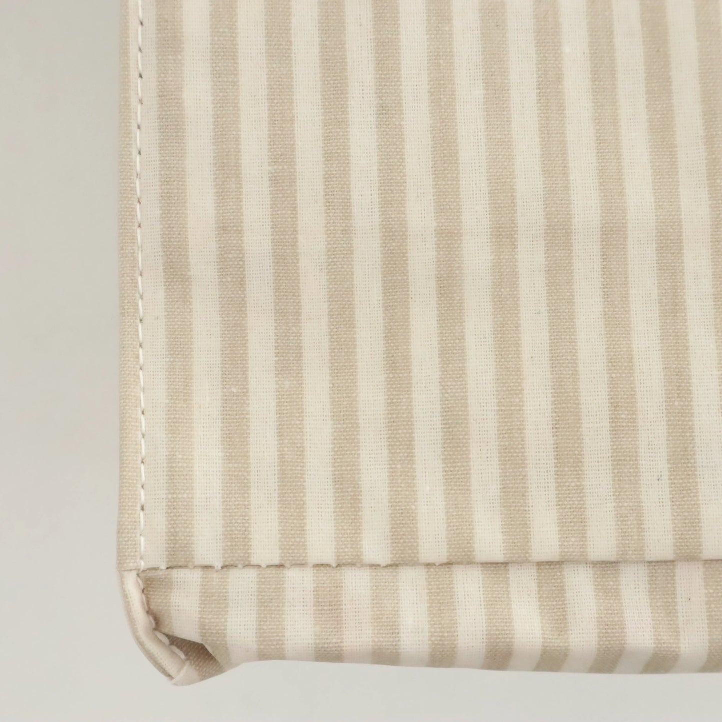 Bags Garden bolso de mano Tote de mano mediana impermeable Raya Beige Bags Garden Bags Garden