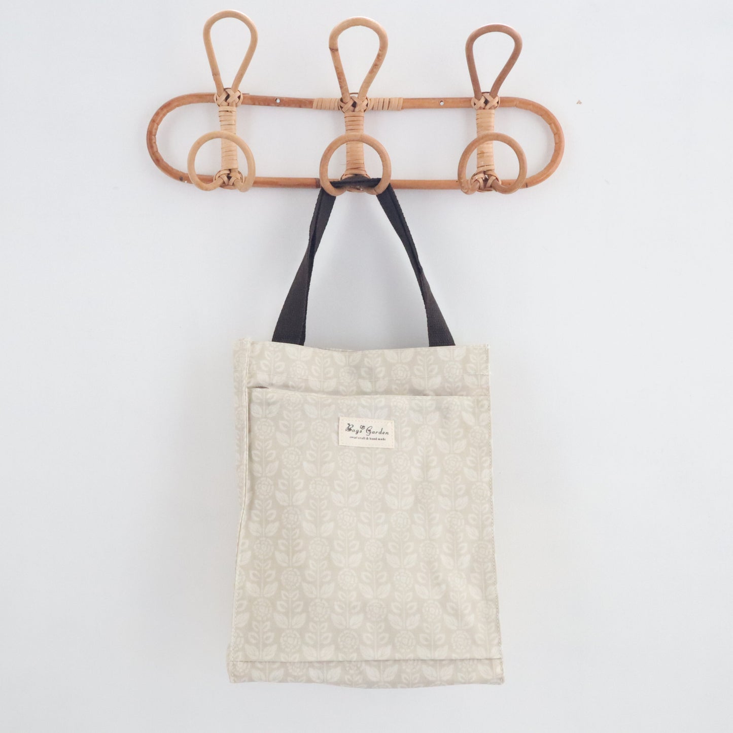 Bags Garden bolso de mano Tote de mano mediana waterproof Botánica beige Bags Garden Bags Garden