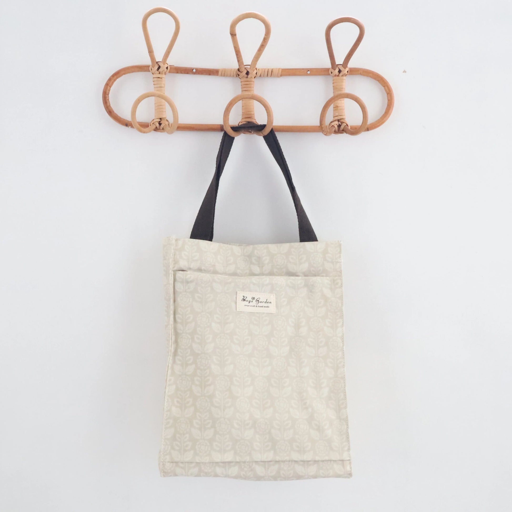 Bags Garden bolso de mano Tote de mano mediana waterproof Botánica beige Bags Garden Bags Garden