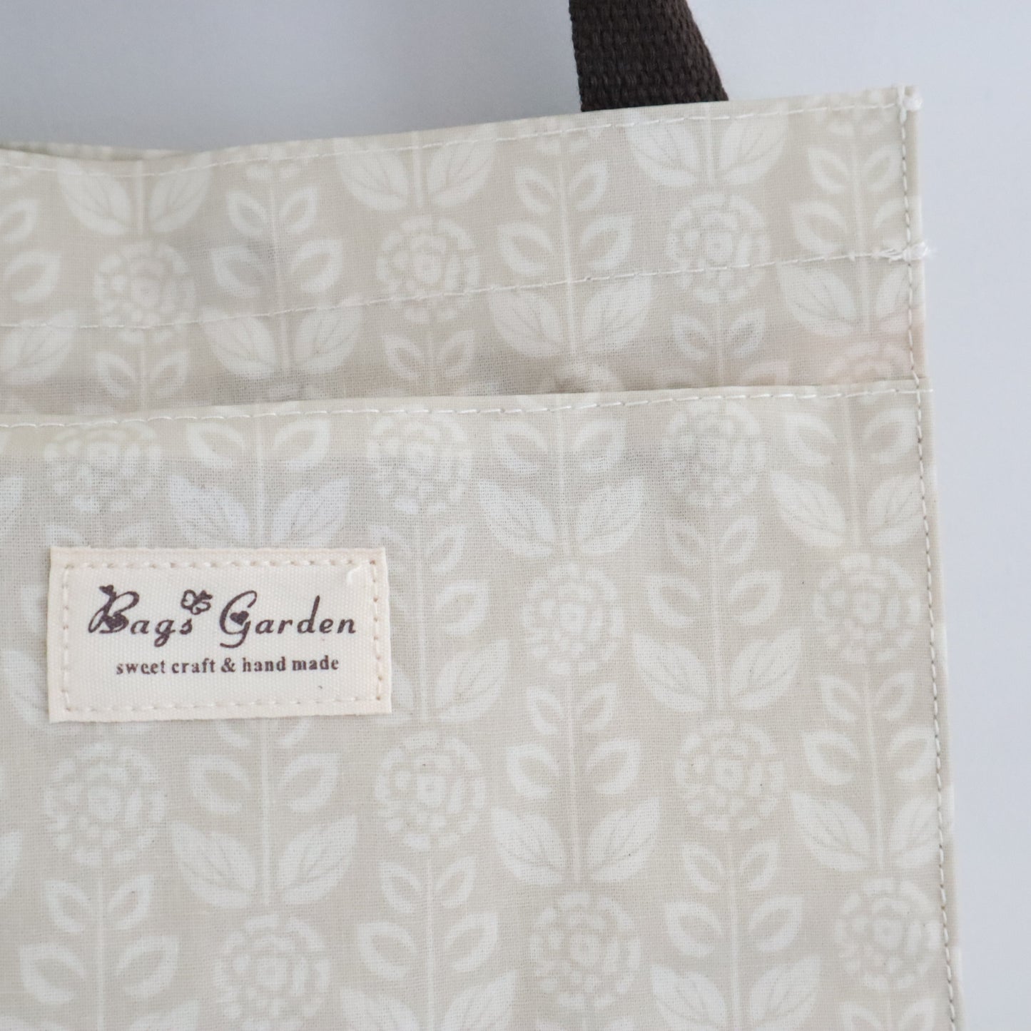 Bags Garden bolso de mano Tote de mano mediana waterproof Botánica beige Bags Garden Bags Garden