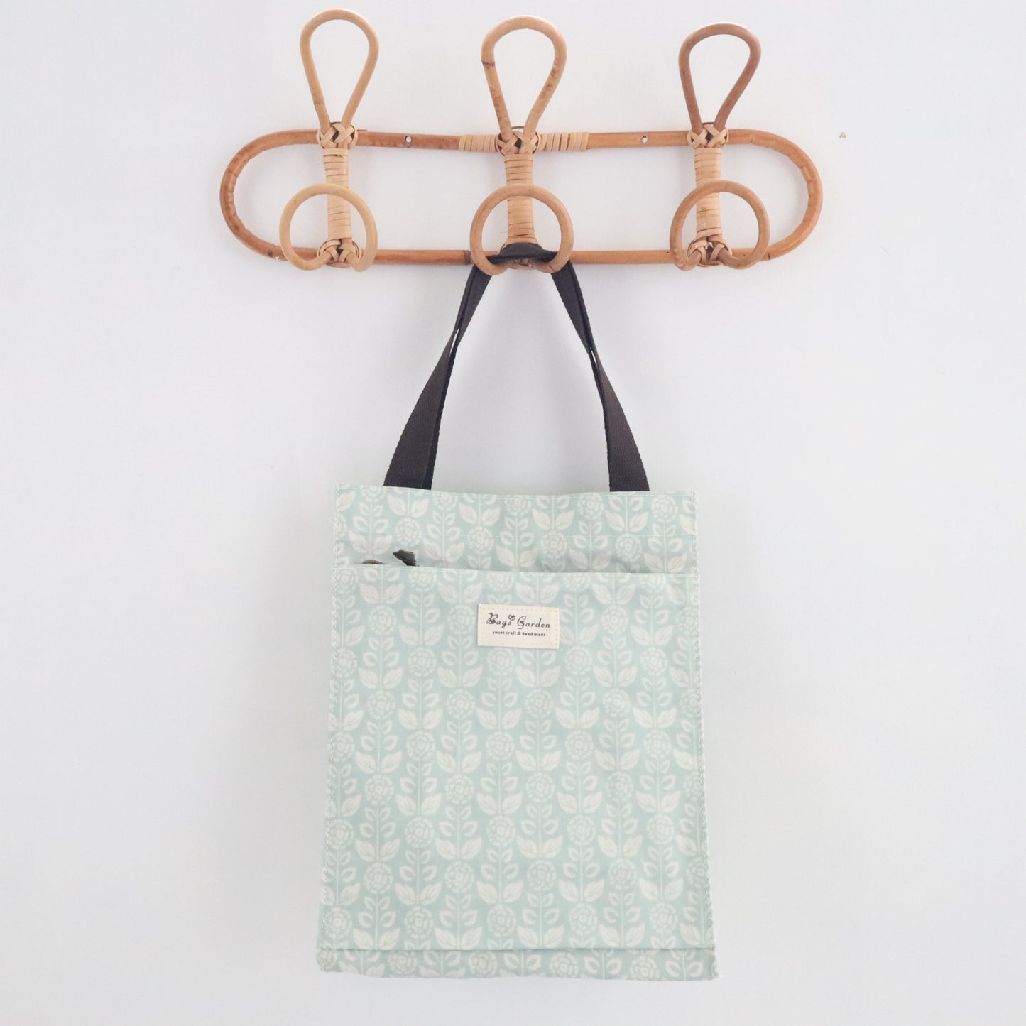 Bags Garden bolso de mano Tote de mano mediana waterproof Botánica mint Bags Garden Bags Garden