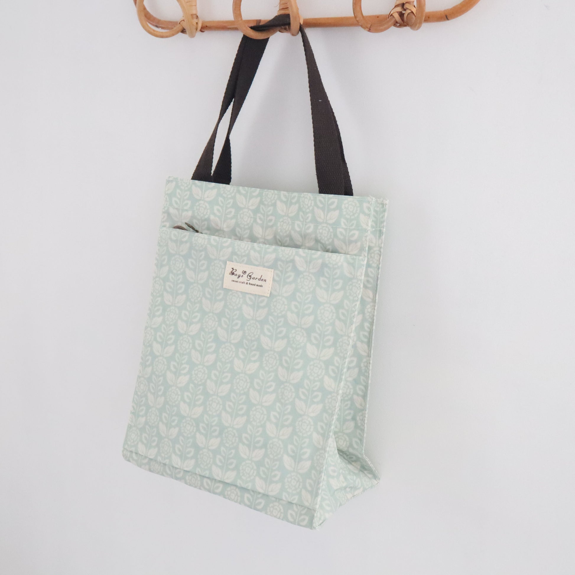 Bags Garden bolso de mano Tote de mano mediana waterproof Botánica mint Bags Garden Bags Garden