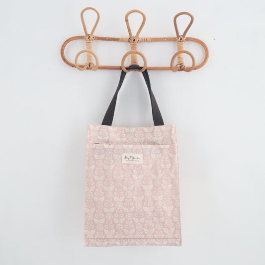 Bags Garden bolso de mano Tote de mano mediana waterproof Botánica rosa Bags Garden Bags Garden