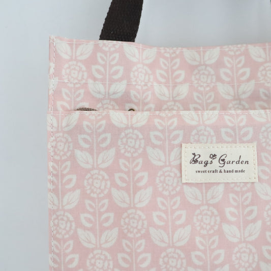 Bags Garden bolso de mano Tote de mano mediana waterproof Botánica rosa Bags Garden Bags Garden