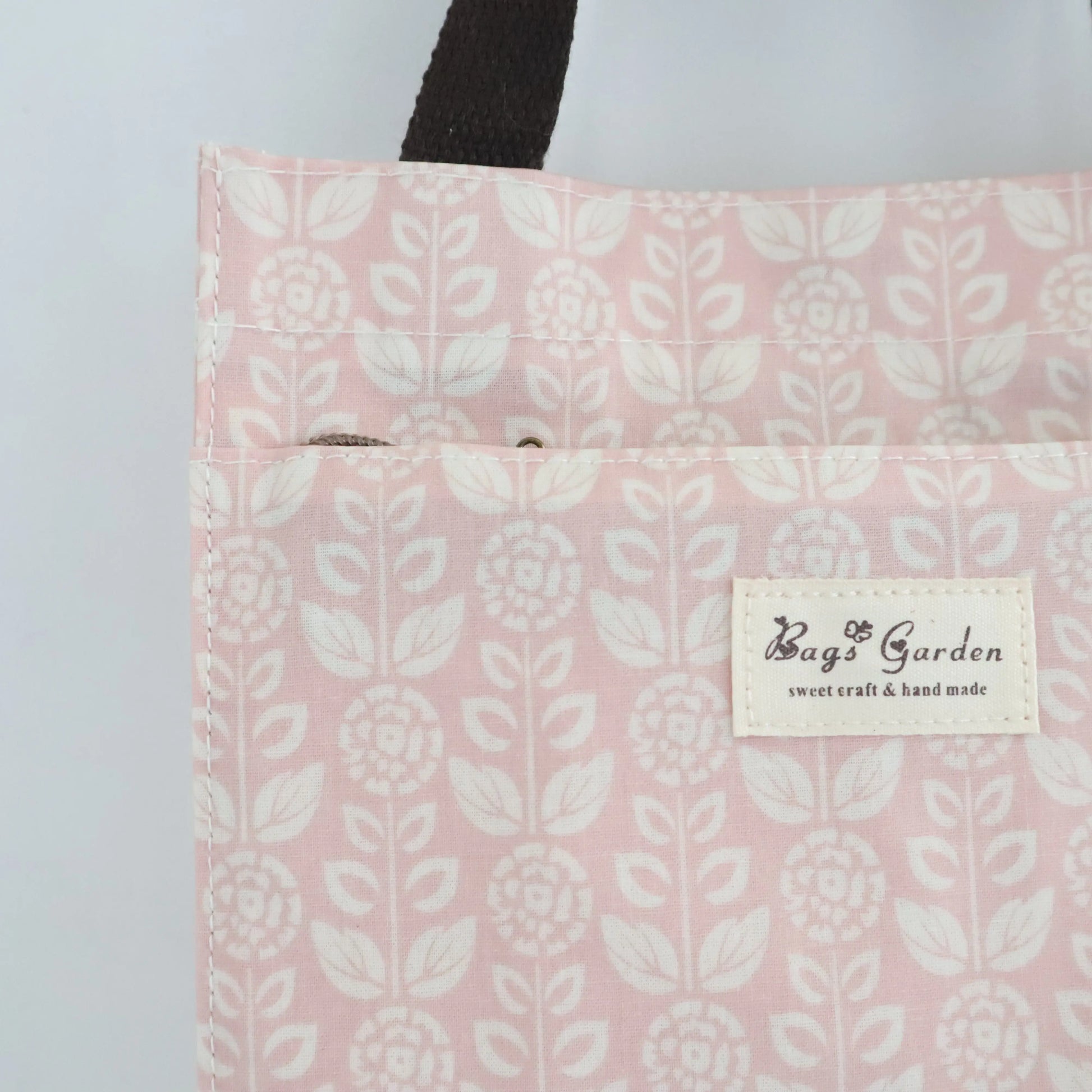 Bags Garden bolso de mano Tote de mano mediana waterproof Botánica rosa Bags Garden Bags Garden