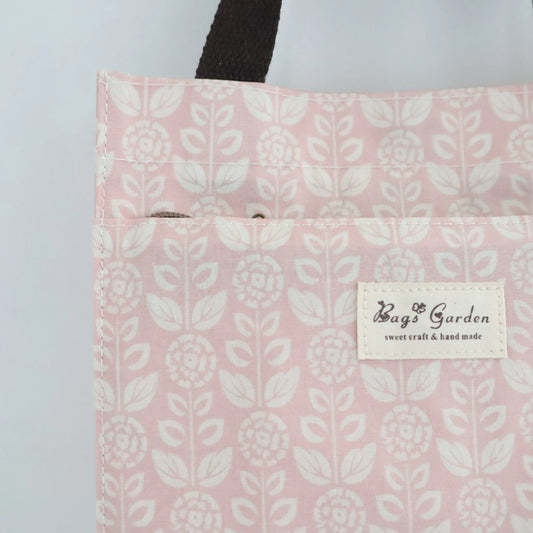 Bags Garden bolso de mano Tote de mano mediana waterproof Botánica rosa Bags Garden Bags Garden