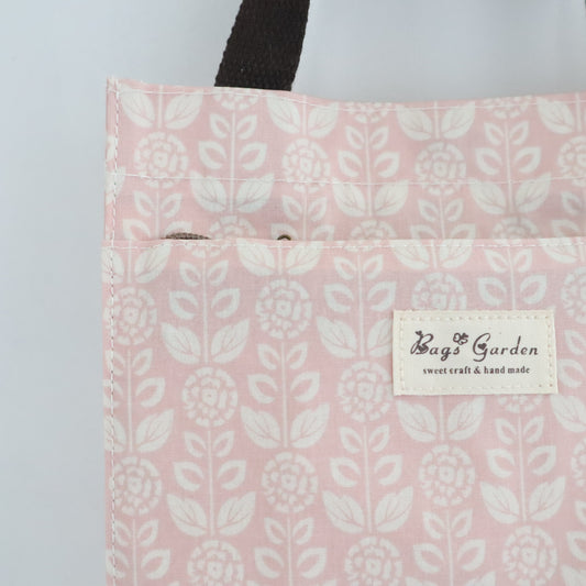 Bags Garden bolso de mano Tote de mano mediana waterproof Botánica rosa Bags Garden Bags Garden