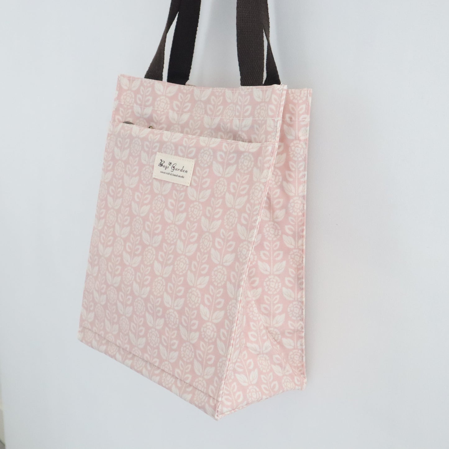 Bags Garden bolso de mano Tote de mano mediana waterproof Botánica rosa Bags Garden Bags Garden