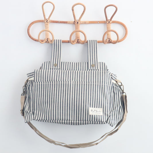 Bolso organizador de carrito impermeable Rayas Negro Bags Garden